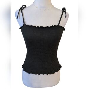 Polly & Esther Crop top color Black size S